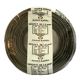 Öznur H05VV-F 3x1,5 100 mt Siyah TTR Kablo