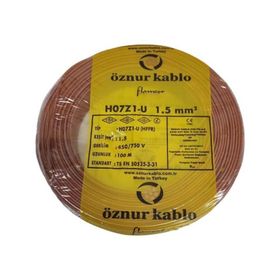 Öznur H07Z1-U NYA HFFR Kahverengi Kablo