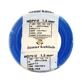 Öznur Nya 1.5 mm 50 m Mavi Kablo