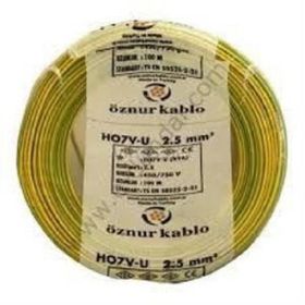 Öznur Nya 2.5 mm² 15 m 100 m Sarı-Yeşil Tek Damar Kablo
