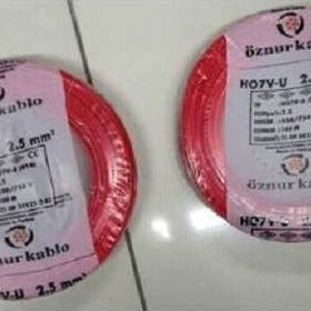 Öznur Nya 2.5 mm 15 m Kırmızı Tek Damar Kablo