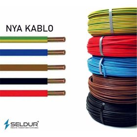 Öznur Nya 2.5 mm 15 m Mavi Tek Damar Kablo