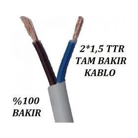 Öznur Ttr 2x1.5 mm 25 m Beyaz Kablo