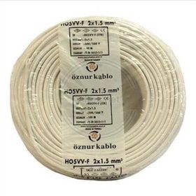 Öznur Ttr 2x1.5 mm 25 m Beyaz Kablo