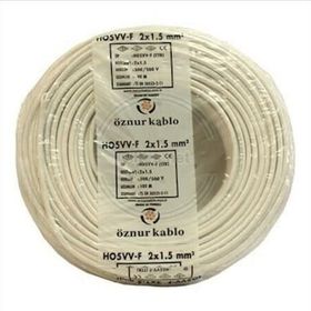 Öznur Ttr 2x1.5 mm 25 m Beyaz Kablo