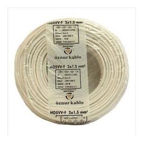 Öznur Ttr 2x1.5 mm 25 m Beyaz Kablo