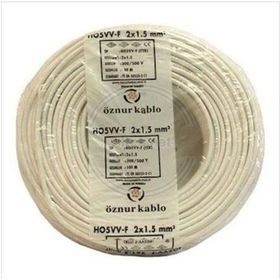 Öznur Ttr 2x1.5 mm 25 m Beyaz Kablo