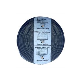 Öznur Ttr 2x1.5 mm 25 m Siyah Kablo
