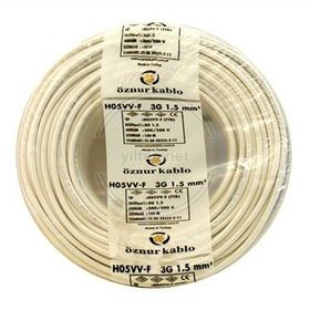 Öznur Ttr 3x1.5 mm 50 m Beyaz Kablo