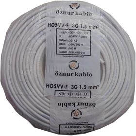 Öznur Ttr 3x1.5 mm 50 m Beyaz Kablo