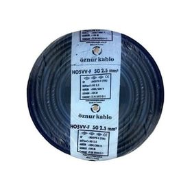 Öznur Ttr 5x2.5 mm 20 m Siyah Kablo
