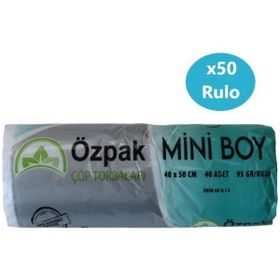 Özpak 40x50 cm 40'lı Mini Boy Çöp Torbası (50 adet)