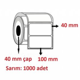 Özsaraç Etiket 100x40 1000'li Kuşe Etiket