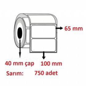 Özsaraç Etiket 100x65 mm 750'li Kuşe Etiket