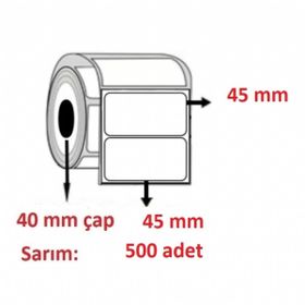 Özsaraç Etiket 40x45 mm 500'lü Eco Termal Etiket