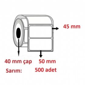 Özsaraç Etiket 40x50 mm 500'lü Eco Termal Etiket