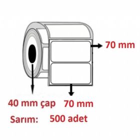 Özsaraç Etiket 70x70 mm 500'lü Eco Termal Etiket