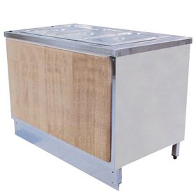 Öztiryakiler 140x70 cm Ahşap Kaplamalı Nötr Servis Bankosu