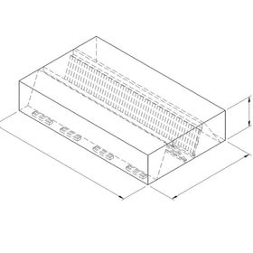 Öztiryakiler Kutu Tipi Çift Cidarlı Filtreli 150x150 cm Orta Tip Davlumbaz