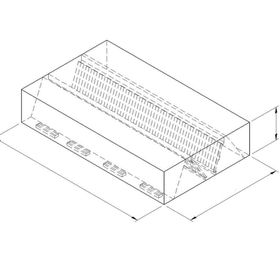 Öztiryakiler Kutu Tipi Çift Cidarlı Filtreli 300x150 cm Orta Tip Davlumbaz