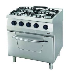Öztiryakiler Kuzine Fırınlı Gazlı 4 Açık Ateş 80X70X85 4X7,5 Kw+7 Kw Gazlı Fırın