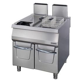 Öztiryakiler OFGI 8090 Dolaplı Gazlı Çiftli 4400 W 22 lt Isı Ayarlı Fritöz