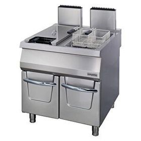 Öztiryakiler OFGI 8090 Dolaplı Gazlı Çiftli 4400 W 22 lt Isı Ayarlı Fritöz