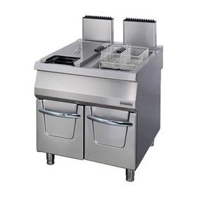 Öztiryakiler OFGI 8090 Dolaplı Gazlı Çiftli 4400 W 22 lt Isı Ayarlı Fritöz