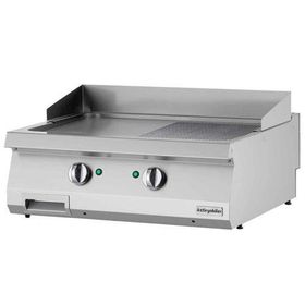 Öztiryakiler OGE 8070 1/2 N Yarı Oluklu Plate 80x70 cm Elektrikli Grill