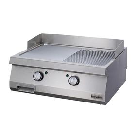 Öztiryakiler OGE 8070 1/2 N Yarı Oluklu Plate 80x70 cm Elektrikli Grill