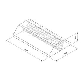 Öztiryakiler Orta Tip Filtreli 250x150 cm Davlumbaz