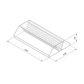 Öztiryakiler Orta Tip Filtreli 350x250 cm Davlumbaz