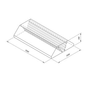 Öztiryakiler Orta Tip Filtreli 500x200 cm Davlumbaz