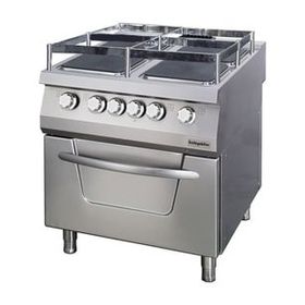 Öztiryakiler OSOEF 8090 S 900 Seri Gemi Model 4 Kare Plate 80x90x85 cm Fırınlı Elektrikli Kuzine