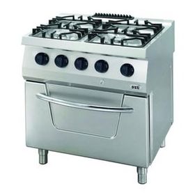 Öztiryakiler OSOGF 8070 LP 700 Seri Gazlı Fırınlı Kuzine 4 Gözlü Gazlı Ocak