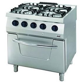Öztiryakiler OSOGF 8070 LS 700 Seri Gazlı Fırınlı Kuzine 4 Gözlü Gazlı Ocak