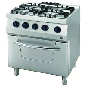 Öztiryakiler OSOGF 8070 LS 700 Seri Gazlı Fırınlı Kuzine 4 Gözlü Gazlı Ocak