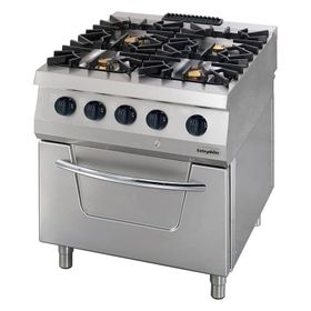 Öztiryakiler OSOGF 8090 C 700 Seri 4 Gözlü Gazlı Fırınlı Kuzine Ocak