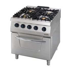 Öztiryakiler OSOGF 8090 C 700 Seri 4 Gözlü Gazlı Fırınlı Kuzine Ocak