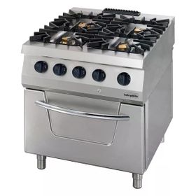 Öztiryakiler OSOGF 8090 C 700 Seri 4 Gözlü Gazlı Fırınlı Kuzine Ocak