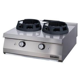 Öztiryakiler OWG 8090 80x90x30 cm İkili 900 Serisi Set Üstü Wok Ocak