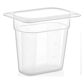 Öztiryakiler Polipropilen, Gn 1/9, 17.6X10.8X15 cm - Gri Gastronorm Küvet