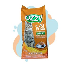 Ozzy Gurme Renkli Taneli 15 Kg Yetişkin Kedi Maması