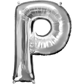 P Harf Gümüş 100 cm Folyo Balon