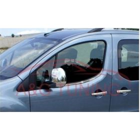 P Partner Tepee 2008 Üzeri Paslanmaz Çelik 2 Parça Krom Cam Çıtası