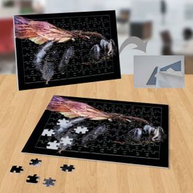 P002 Yakın Çekim Kara Sinek 99 Parça Puzzle Yapboz