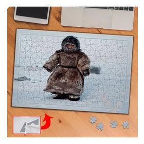 P003 Moğollar Küçük Kız Çocuğu 240 Parça Puzzle Yapboz Tablo
