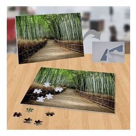 P011 Ormanın İçindeki Çitli Yol 99 Parça Puzzle Yapboz