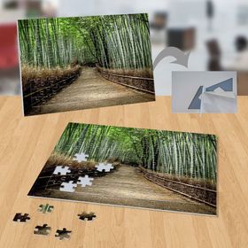 P011 Ormanın İçindeki Çitli Yol 99 Parça Puzzle Yapboz