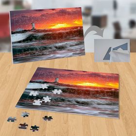 P013 Gün Batımında Deniz Feneri 99 Parça Puzzle Yapboz